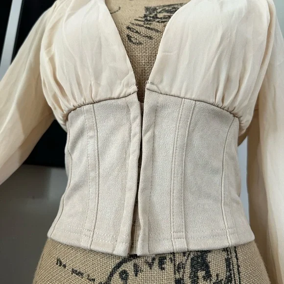 🆕Love X Design Long Sleeve Corset Top - Picture 8 of 16